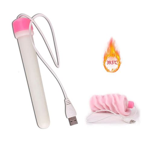 USB Heater Untuk Pria Masturbator Untuk Pria Silikon Buatan Vagina