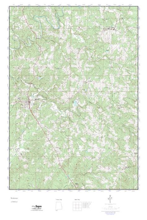 MyTopo Wedowee Alabama USGS Quad Topo Map