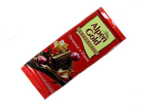 Шоколад Alpen Gold Печенье и изюм - «неповторимый вкус!)))» | отзывы