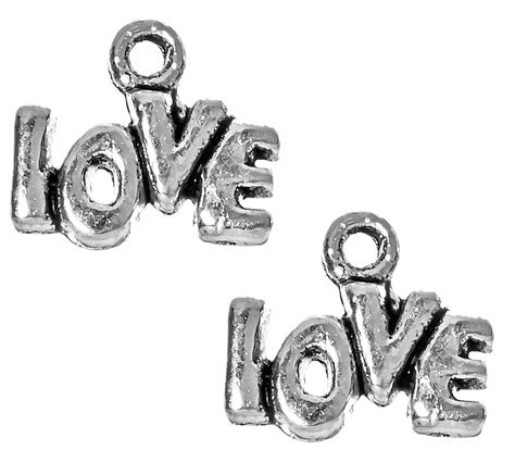 ZAWIESZKI CHARMS NAPIS LOVE MIŁOŚĆ 8szt 12mm 12689893889 Allegro pl