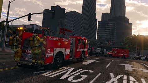 Los Santos Fire Department Vehicle Pack LSFD And LSIAFD Add On