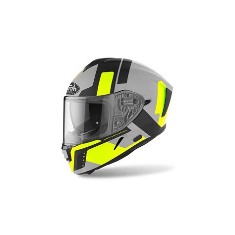 Casque intégral Airoh Spark Shogun gris jaune