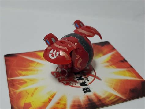 Bakugan Dual Hydranoid Red Pyrus B1 450g Open Core Heavy Metal Very