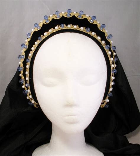 Renaissance French Hood Tudor Headpiece Anne Boleyn Etsy