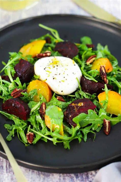 Roasted Beet And Burrata Salad With Video How To Feed A Loon