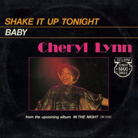 Cheryl Lynn Shake It Up Tonight Vinyl 12 1981 R190672 Discogs