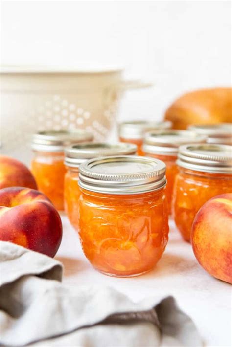 Easy Fresh Peach Jam Recipe With Pectin House Of Nash Eats