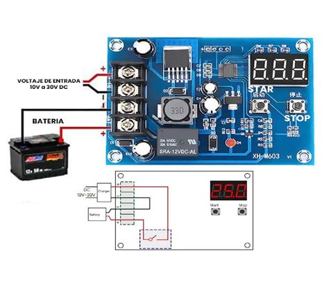 MODULO DE CONTROL DE CARGA PARA BATERIA 12 24V Electrocompu Quito