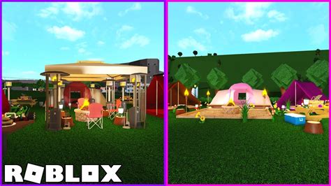 Camping Build Battle Roblox Welcome To Bloxburg Youtube