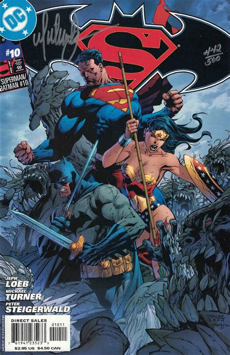 Superman Batman 10 Dynamic Forces Michael Turner SIGNED Variant 442