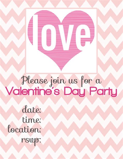 valentine’s day invitations {free printables} – R E F U R B I S H E D