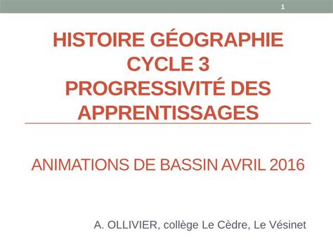 PDF HISTOIRE GÉOGRAPHIE CYCLE 3 PROGRESSIVITÉ Comprendre un