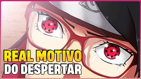 SARADA DESPERTA SEU MANGEKYOU SHARINGAN BORUTO 80 YouTube