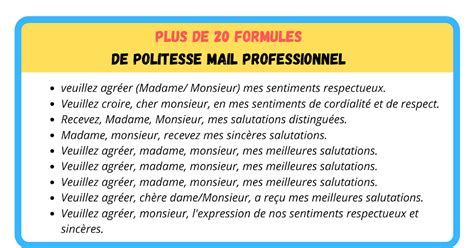 D Couvrir Imagen Formule De Politesse Pour Un Mail Professionnel