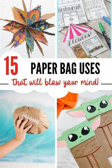 15 Brilliant Uses For Brown Paper Bags Paper Bag Crafts Fun Paper Bag Small Paper Bags