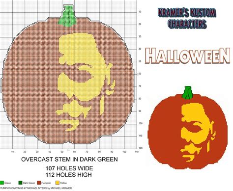 Printable Template Michael Myers Pumpkin Stencil