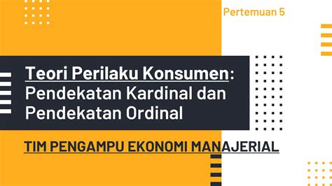 Solution Teori Perilaku Konsumen Studypool