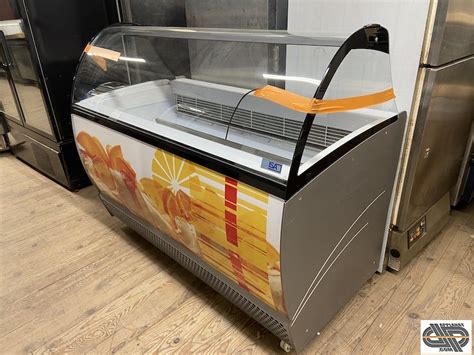 Vitrine à glaces 13 bacs réserve 1m65 ISA Spa GEL ECO