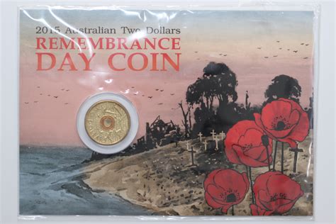 Australia 2015 2 Remembrance Day Flanders Field Uncirculated Coin