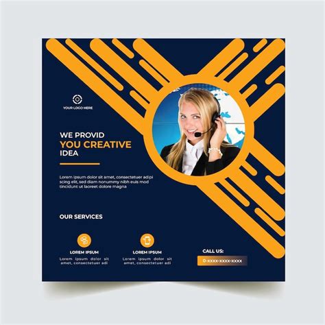 Premium Vector Vector General Business Square Flyer Template