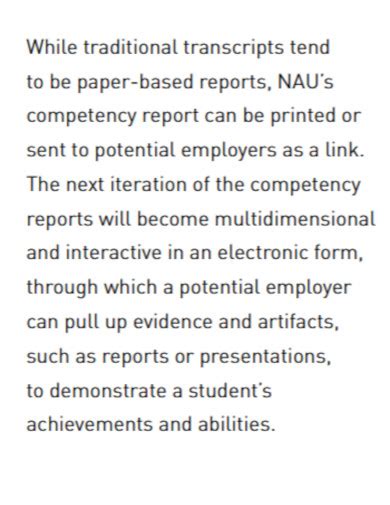 Student Competency Report Examples Format How To Write Pdf