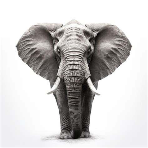 Premium Photo There Is A Large Elephant Standing In The Middle Of A