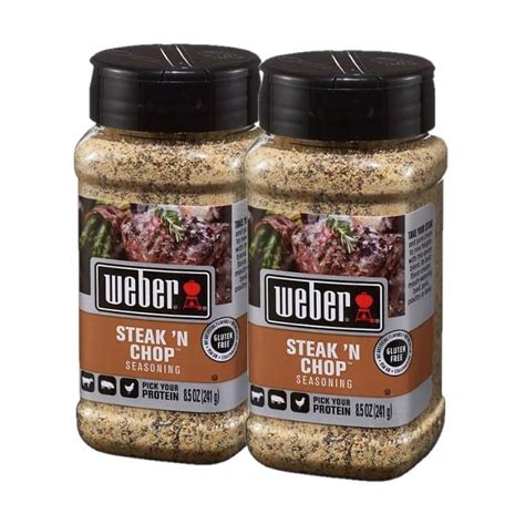 2 Pack Weber Steak N Chop Seasoning 8 5 Oz