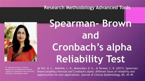 Spearman Brown Prophecy And Cronbach S Alpha Reliability Test Cronbach