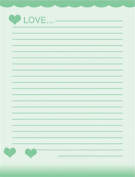 Printable Lined Stationery