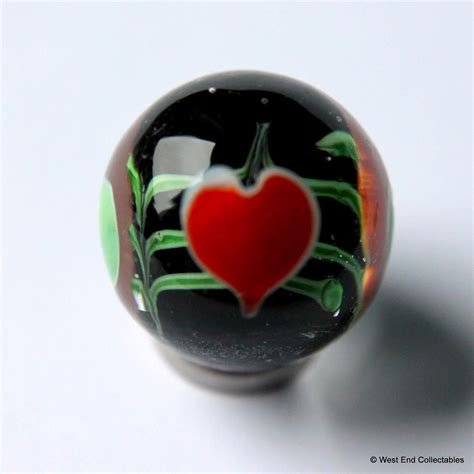 22mm Handmade Valentines Love Heart Glass Marble And Stand Wedding Favour Ebay Glass Marbles