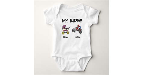 My Rides Motocross Dirt Bike Baby Bodysuit Zazzle