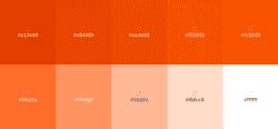 Palette De Couleurs Orange Codes Et Combinaisons