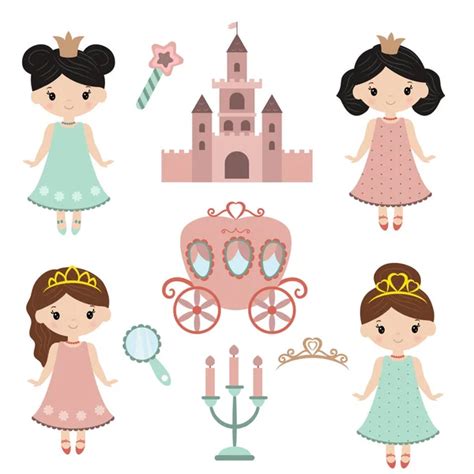 Collection Of Beautiful Princesses Stock Vector Image By ©ninamunha