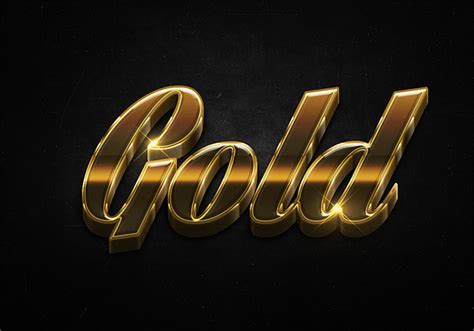 84 3d Shiny Gold Text Effects Preview Psd In Editable Psd Format Free