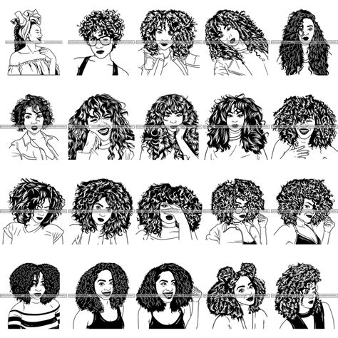 Super Special Bundle 200 Afro Woman Svg Files For Cutting And More