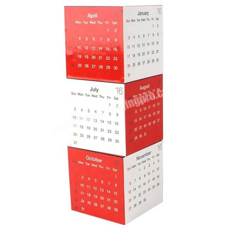 Custom Made Printable Magnetic Monthly Calendar