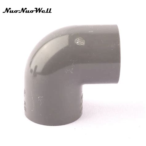 1pcs Nuonuowell Pvc 40mm Hose 90 Degree Equal Elbow Connector For