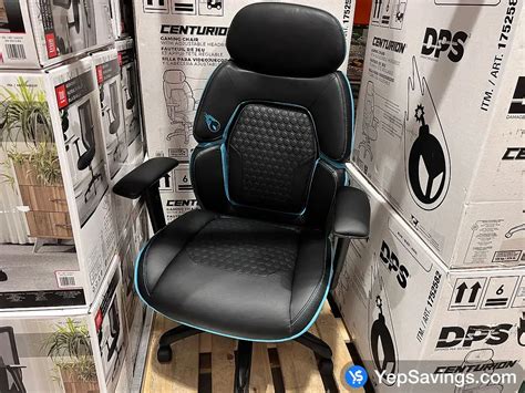 True Innovations Quilted Gaming Chair Blue At Costco Elgin Mills Richmond Hill