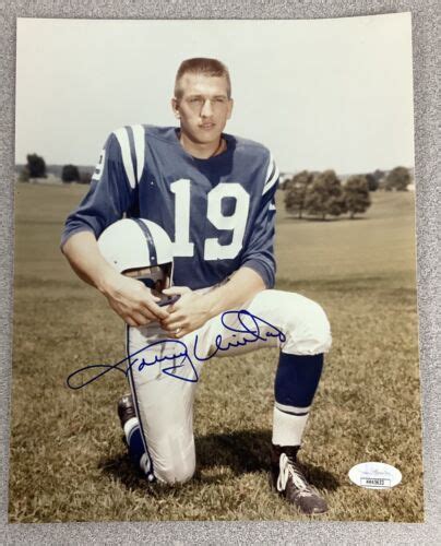 Johnny Unitas Signed Photo 8x10 Football Autograph Baltimore Colts Hof