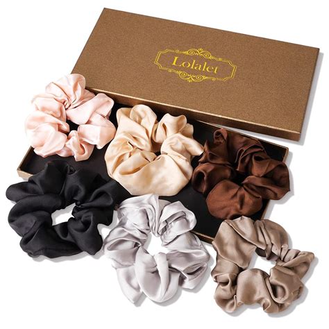 Amazon Lolalet Scrunchies For Women Satin Hair Scrunchies Softer