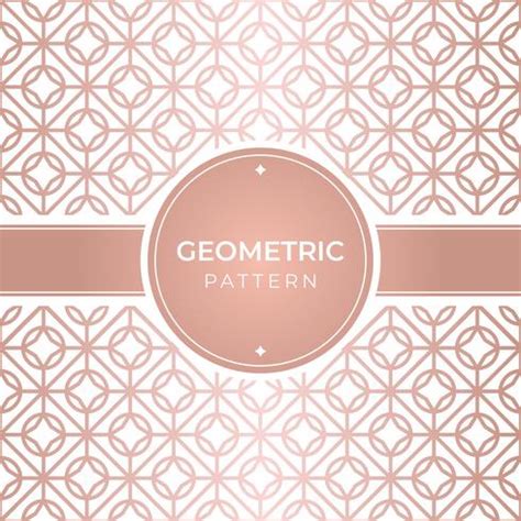 Geometric Seamless Rose Gold Pattern 278212 Vector Art At Vecteezy