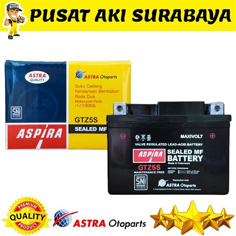 Aki Original Aspira Gtz S Ah Sealed Mf Battery Sepeda Motor Shadow