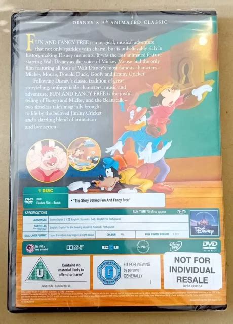 Walt Disney Classics 9th Animated Classic Fun And Fancy Free Dvd Eur 5 83 Picclick It