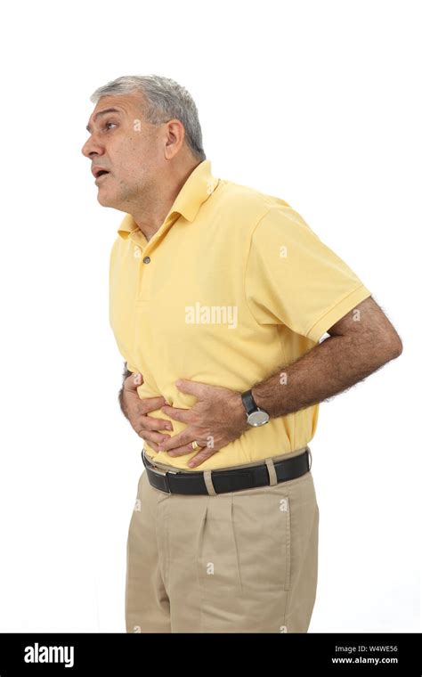 Mature Man Stomach Pain Hi Res Stock Photography And Images Alamy