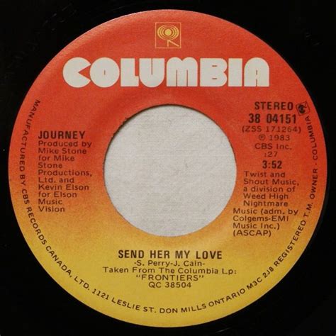 Journey - Send Her My Love (1983, Vinyl) | Discogs