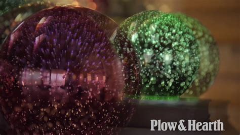 3d Lighted Glass Balls Set Of 3 Sku Plow And Hearth Youtube