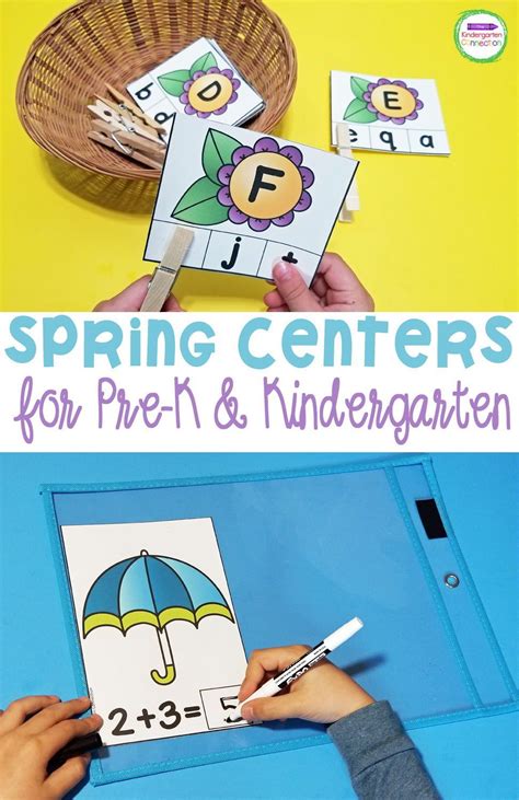 Spring Activities And Centers For Pre K Kindergarten Artofit