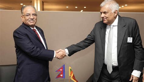 Pm Dahal Sri Lankan President Hold Meeting