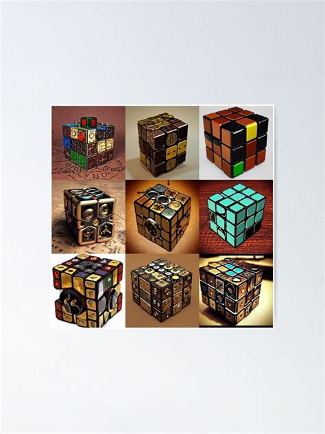 Rubiks Cube Digital Art Poster For Sale By Salsunny Redbubble