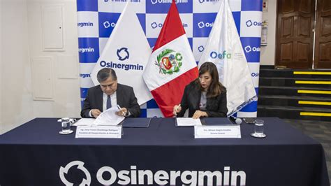 El Oefa Y Osinergmin Suscriben Convenio De Cooperaci N